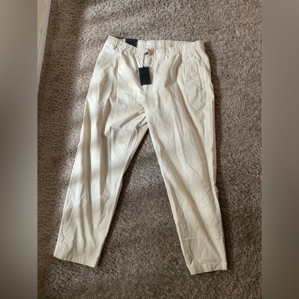 Men’s New XL Short Bonbos Khaki Pants Size Wheat Elastic NWT